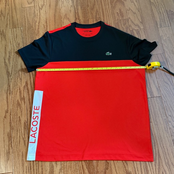 Lacoste - Men's Red and Black Shirt - Size X Large - Like New ! - Picture 7 of 10
